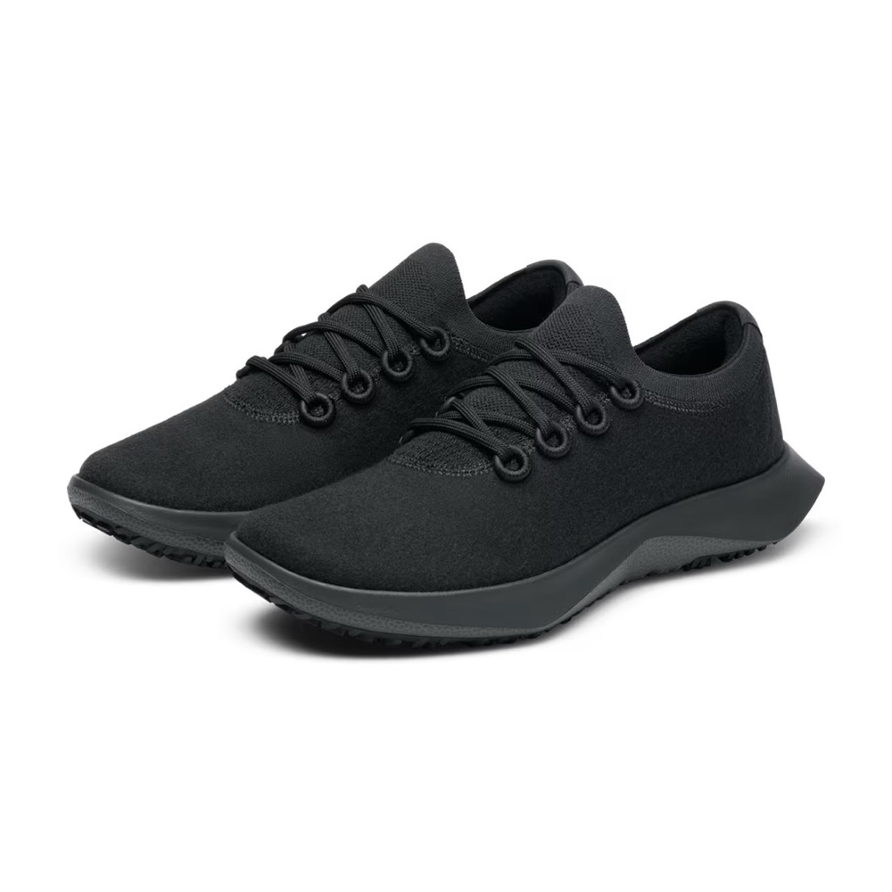 Allbirds Women's Wool Dasher Mizzles - Natural Black (Dark Grey Sole) size 8.5.